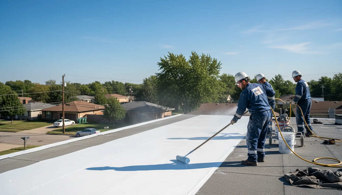 Commercial roof coating in Bliss, NY near me